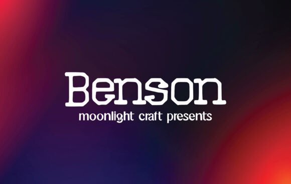 Benson Typeface: A Modern Sans Serif for Handmade Branding