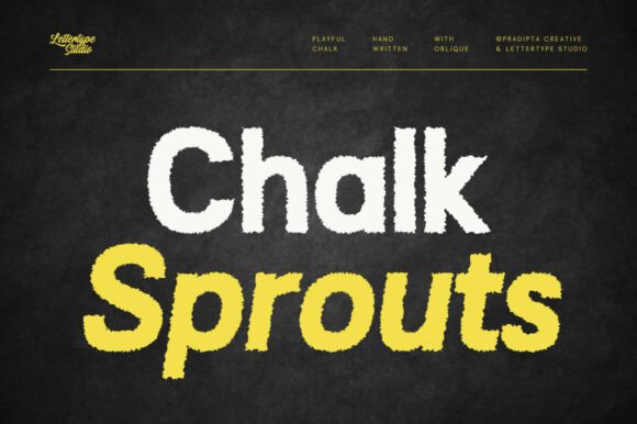 Chalk Sprouts: The Creative Font for Handmade Brand Identity
