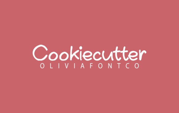 Cookiecutter Typeface: A Romantic Handwritten Font for Makers