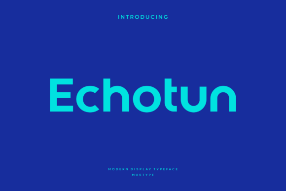 Echotun: The Modern Sans Serif Typeface for Scroll-Stopping Brand Visuals