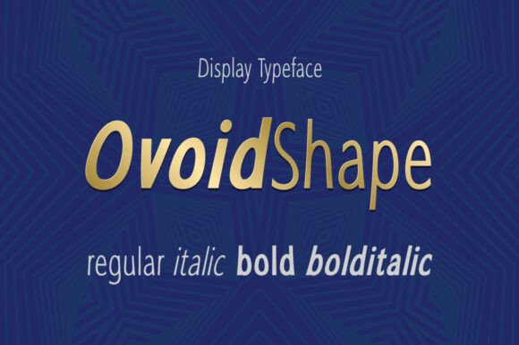 Ovoid Shape Typeface: Elevating Editorial Design with Modern Elegance