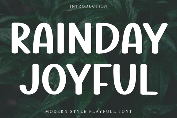 Rainday Joyful: A Festive Sans Serif for Holiday Campaigns