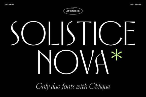 Solistice Nova: A Modern Sans Serif for Digital Branding