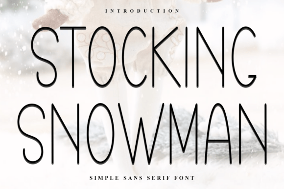 Stocking Snowman Typeface: A Festive Display Font for Editorial Design