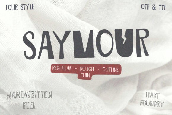 Upgrade Your Brand Identity With the Playful Saymour Typeface
